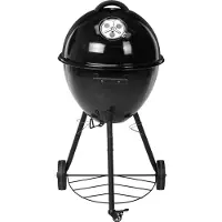Huismerk Premium Barbecue Ei Stijl - Mat Zwart 48,3 x 48,3 x 94 cm