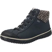 Rieker Veterlaarsjes nachtblauw / bruin gemêleerd / zwart / offwhite