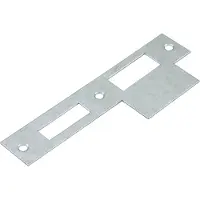 Nemef Deurbeslag | Sluitplaat | | 127 x 23.3/43.8 mm (RVS)