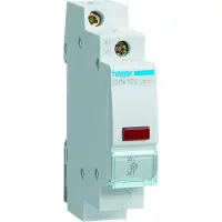 Hager Verlichte druktoetsschakelaar Grijs 230 V SVN122