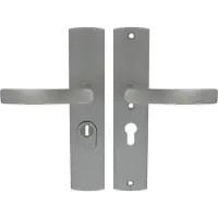 Axa Veiligheidsbeslag (Curve Plus) Inox geslepen : Kruk-Kruk (model Blok) PC55 met kerntrekbeveiliging SKG***