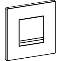 Wisa XS Delos Bedieningspaneel - vierkant - 16x16x1 - spoelonderbreking - staal - glans chroom 8050414151