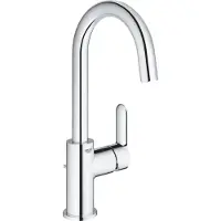 GROHE Bauedge L-Size wastafelkraan met waste chroom