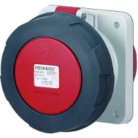 MENNEKES CEE 63A 5P IP67 400V Paneelmontage Stopcontact - 1128A