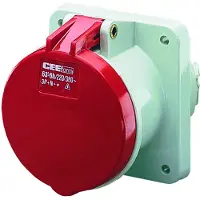MENNEKES 63A 5P Industriële Paneelmontage Stopcontact 400V IP44 - 1252A