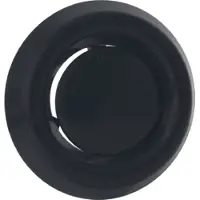Nedco Kunststof luchtventiel - afvoer - Ø100mm - zwart