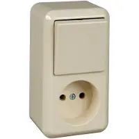 Schneider Electric Contura opbouw combinatie opbouw incl. montageplaat wit