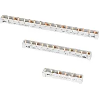 ABB 2CDL240101R1012 PS4/12 faserail 4-pins, 12-pins, 10 mm2 Phase busbar Grijs 10 mm² 63 A 1 stuk(s)