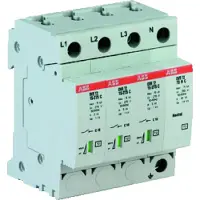 ABB netoverspanningsbeveiliging, netvorm TT +TN-S, uitvoering polen 3 en 1+N/PE