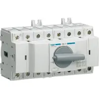 Hager HIM408 HIM408 lastomschakelaar 4-polig 80A v. DIN-rail/montageplaat Lastschakelaar Grijs 4-polig 80 A 1 stuk(s)