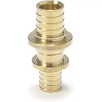 Rehau Rautitan MX fitting messing rechte koppeling, reductie 17 x 2,0 - 16 x 2,2 - 12407811002