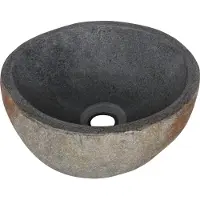 Saniclear Natural riviersteen toilet waskom 23-25cm