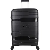Decent One-City Koffer Groot Zwart 105 Liter 76x50x31cm