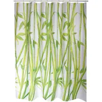 MSV Douchegordijn Bamboo Groen 180cm