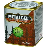 Praxis Metalgel Metaallak Grijs Glans Zijdeglans 750ml