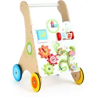 Small Foot houten baby loopwagen kleurrijk