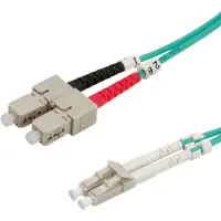 Value F.O. kabel 50/125µm OM3, LC/SC, LSOH, turkoois, 10 m