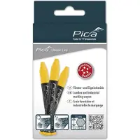 PICA 590/44 - Markeerkrijt PRO - 12x120mm - Geel (12 stuks)