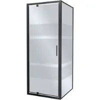 Kerra Tomar douchecabine 90x90x190 vierkant zwart