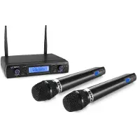 VONYX WM62 dubbele draadloze microfoon UHF - 16 kanaals