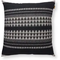 Malagoon Native Stripe Sierkussen 60 x 60 cm - Zwart