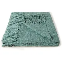 Malagoon Solid Plaid 125 x 150 cm - Misty Green