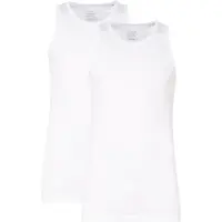 Claesen's - Hemd Wit Rib Cotton/Lycra 2-PackCL 1333-White-S