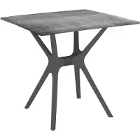 SenS Tuintafel Jasper 80x80cm donker grijs grijs Kunststof Tafel