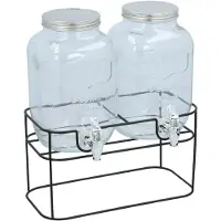 Huismerk Premium Limonadekan / Dispenser - 2 x 4 Liter