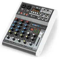 VONYX VMM-K402 4 kanaals muziekmixer met Bluetooth en effecten