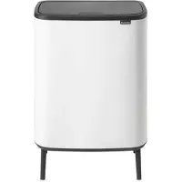 Brabantia Bo Touch Bin Hi Prullenbak 2 x 30 liter White