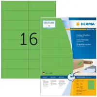 Herma Special 4259 permanent hechtende etiketten A4 105 x 37 mm groen (1600 etiketten)