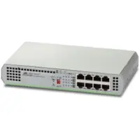 Allied Telesis AT-GS910/8E-50 Unmanaged Gigabit Ethernet (10/100/1000) Grijs