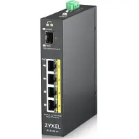 Zyxel RGS100-5P Unmanaged L2 Gigabit Ethernet (10/100/1000) Power over Ethernet (PoE) Black