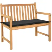 vidaXL Tuinbankkussen 120x50x3 cm oxford stof zwart