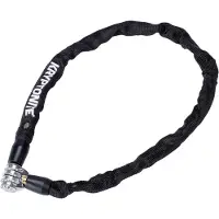 Kryptonite Keeper 465 Cijferslot - ketting met Geïntegreerd Combinatieslot – Kettingslot Fiets – Fietsslot Elektrische Fiets – 65 cm – Staal – Zwart
