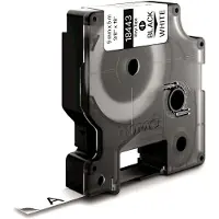Dymo Tape 18443 (S0718580) Zwart op wit (9 mm)