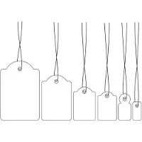 Herma Hanglabel 18x28 mm met draad wit 1000 st.