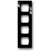 Busch-Jaeger BJ Axcent frame 1724-281, zwart, 4-voudig