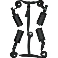 Sex & Mischief S&amp;M - bondage set voor bed - verstelbare riemen - zwart