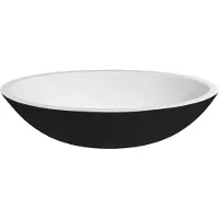 Best design Just Solid Epona waskom 52 cm zwart-wit