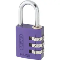 ABUS cijferhangslot paars 145/30