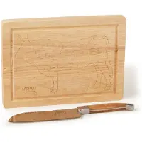 Laguiole Style de Vie Luxury Line santokumes met vleesplank