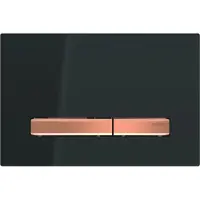 Geberit Bedieningsplaat Sigma 50 voor 2-toets Spoeling Rosé Goud / Zwart