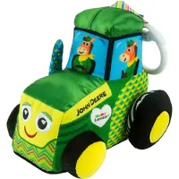 Lamaze - John Deere - Clip and Go - Eerste Baby Knuffel - Mijn Eerste John Deere - Baby Tractor