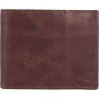 Fossil Derrick Portemonnee RFID leer 11 cm darkbrown