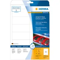 Herma 4574 verwijderbare weerbestendige folie etiketten A4 97 x 42,3 mm wit (240 etiketten)