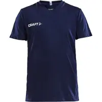 Craft Squad Go sportshirt - donkerblauw Sport t-shirt Jongens/Meisjes Polyester V-hals - maat 134