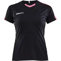 Craft T-Shirt Women Progress Jersey Contrast Black/Pop-S