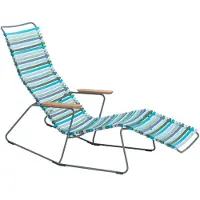 Houe CLICK Zonneschommel Ligstoel Bamboe Armleuningen Stalen Frame
